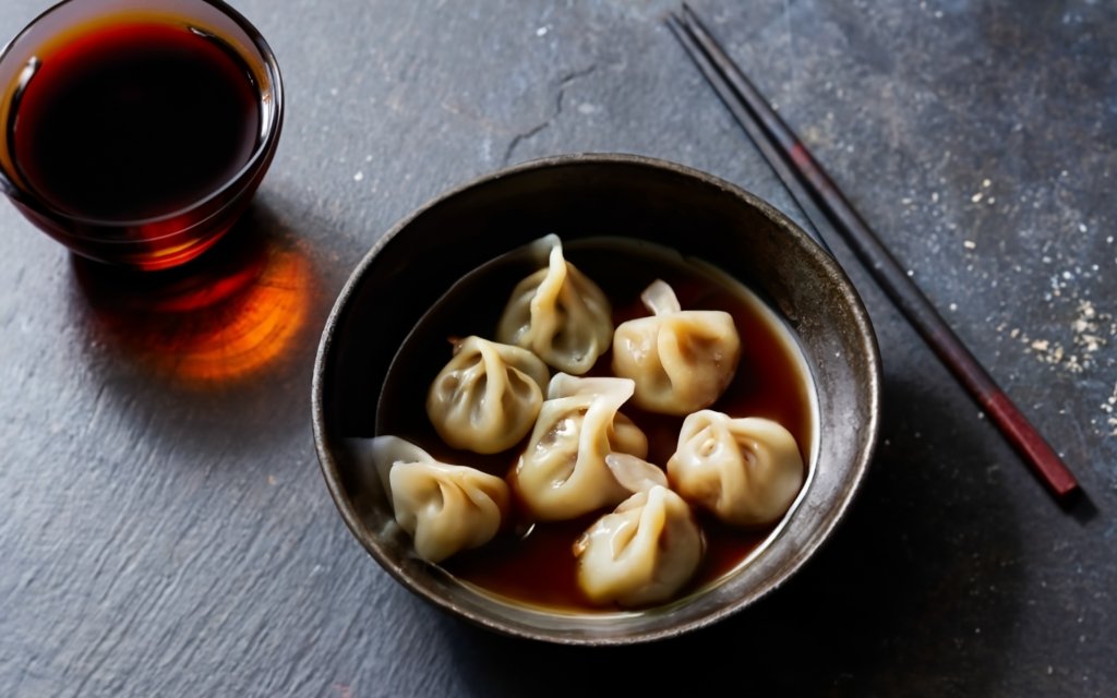 xiaolongbao with vingear